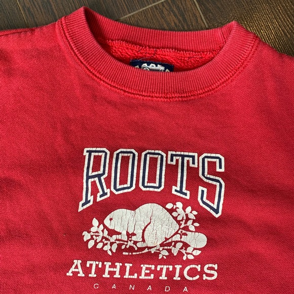 Roots Athletic Kid’s Sweater in Red - Picture 3 of 4